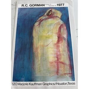 RC Gorman, Taos Man, 1977, Poster Print, Navajo, Native American ~ 250626-WH 771